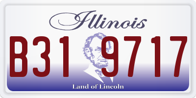 IL license plate B319717