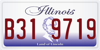 IL license plate B319719