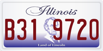 IL license plate B319720