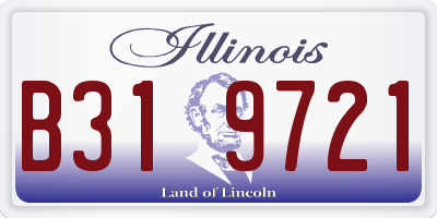 IL license plate B319721