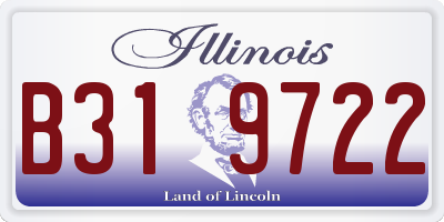 IL license plate B319722