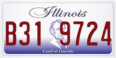 IL license plate B319724