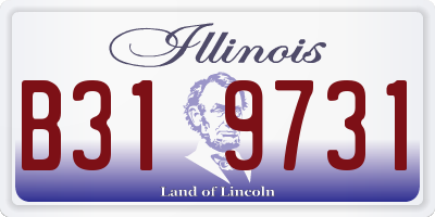IL license plate B319731