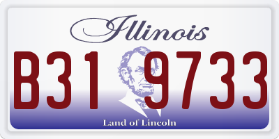 IL license plate B319733
