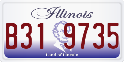 IL license plate B319735