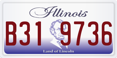 IL license plate B319736