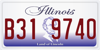 IL license plate B319740