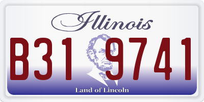 IL license plate B319741