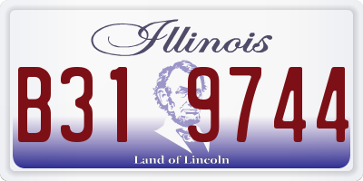 IL license plate B319744