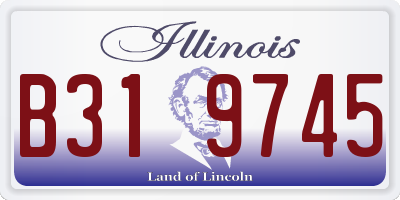 IL license plate B319745