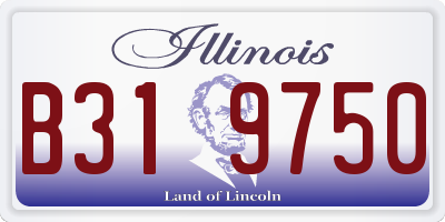 IL license plate B319750