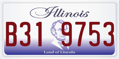 IL license plate B319753