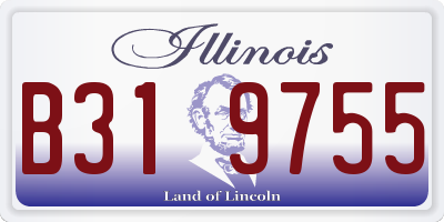 IL license plate B319755
