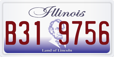IL license plate B319756
