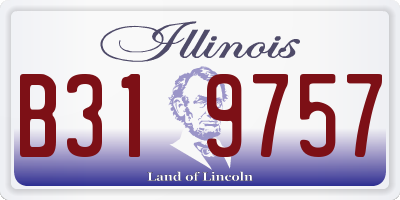 IL license plate B319757