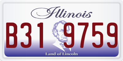 IL license plate B319759