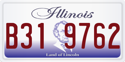 IL license plate B319762