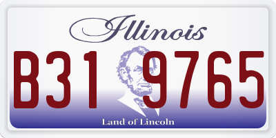 IL license plate B319765