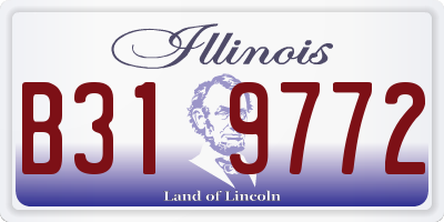 IL license plate B319772