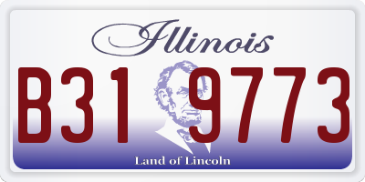 IL license plate B319773