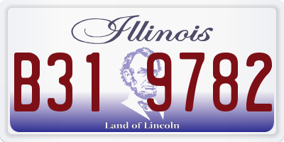 IL license plate B319782