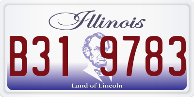 IL license plate B319783