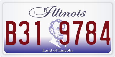 IL license plate B319784