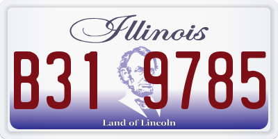 IL license plate B319785