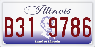 IL license plate B319786