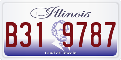 IL license plate B319787
