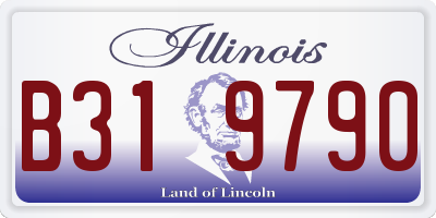 IL license plate B319790