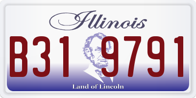 IL license plate B319791