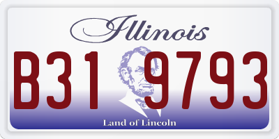 IL license plate B319793