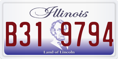 IL license plate B319794