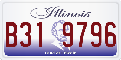 IL license plate B319796