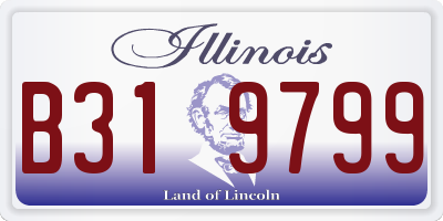 IL license plate B319799