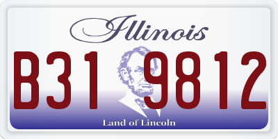 IL license plate B319812