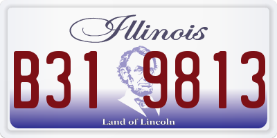 IL license plate B319813