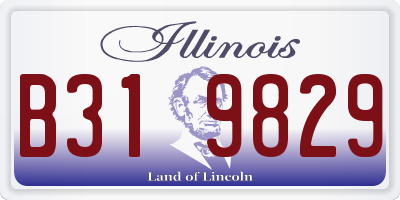 IL license plate B319829