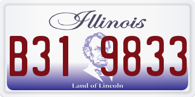 IL license plate B319833