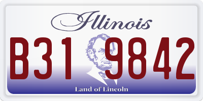 IL license plate B319842