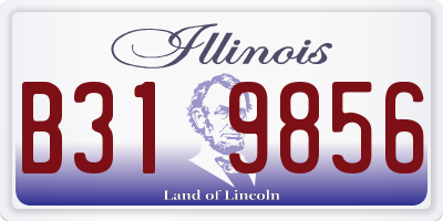 IL license plate B319856