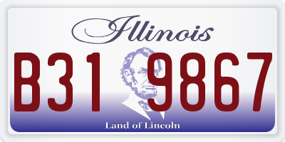 IL license plate B319867