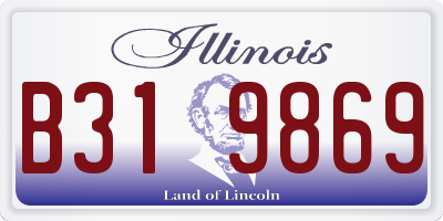 IL license plate B319869