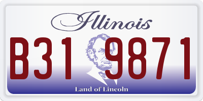 IL license plate B319871