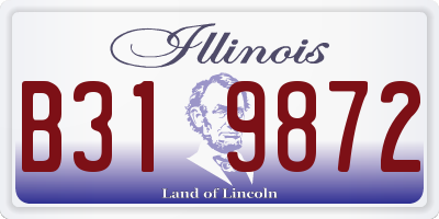 IL license plate B319872