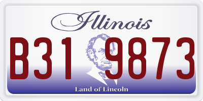 IL license plate B319873