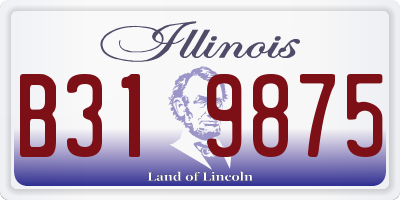 IL license plate B319875