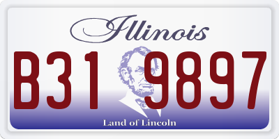 IL license plate B319897