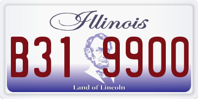 IL license plate B319900